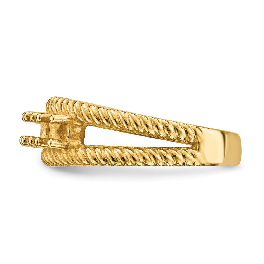 14k Polished 5-Stone Mothers Ring Mounting