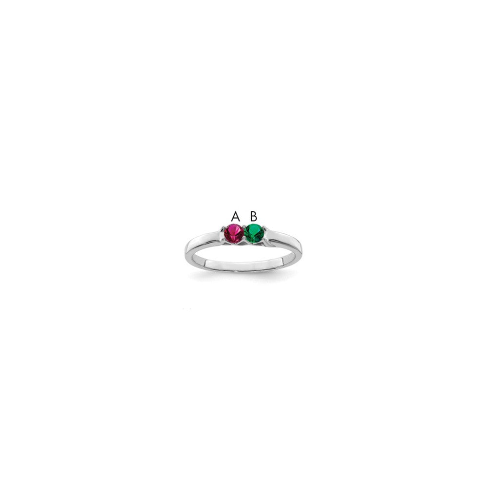 Sterling Silver Rhodium-plated Family Jewelry Mounting