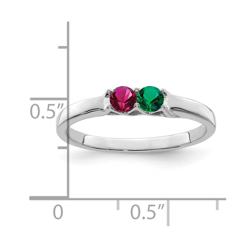 Sterling Silver Rhodium-plated Family Jewelry Mounting