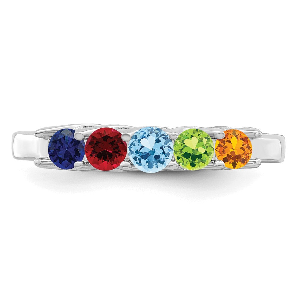 Sterling Silver Rhodium-plated Family Jewelry Mounting