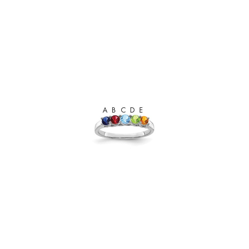 Sterling Silver Rhodium-plated Family Jewelry Mounting