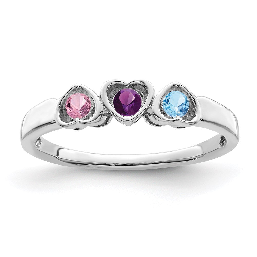 14k White Gold Family Jewelry Ring Mounting