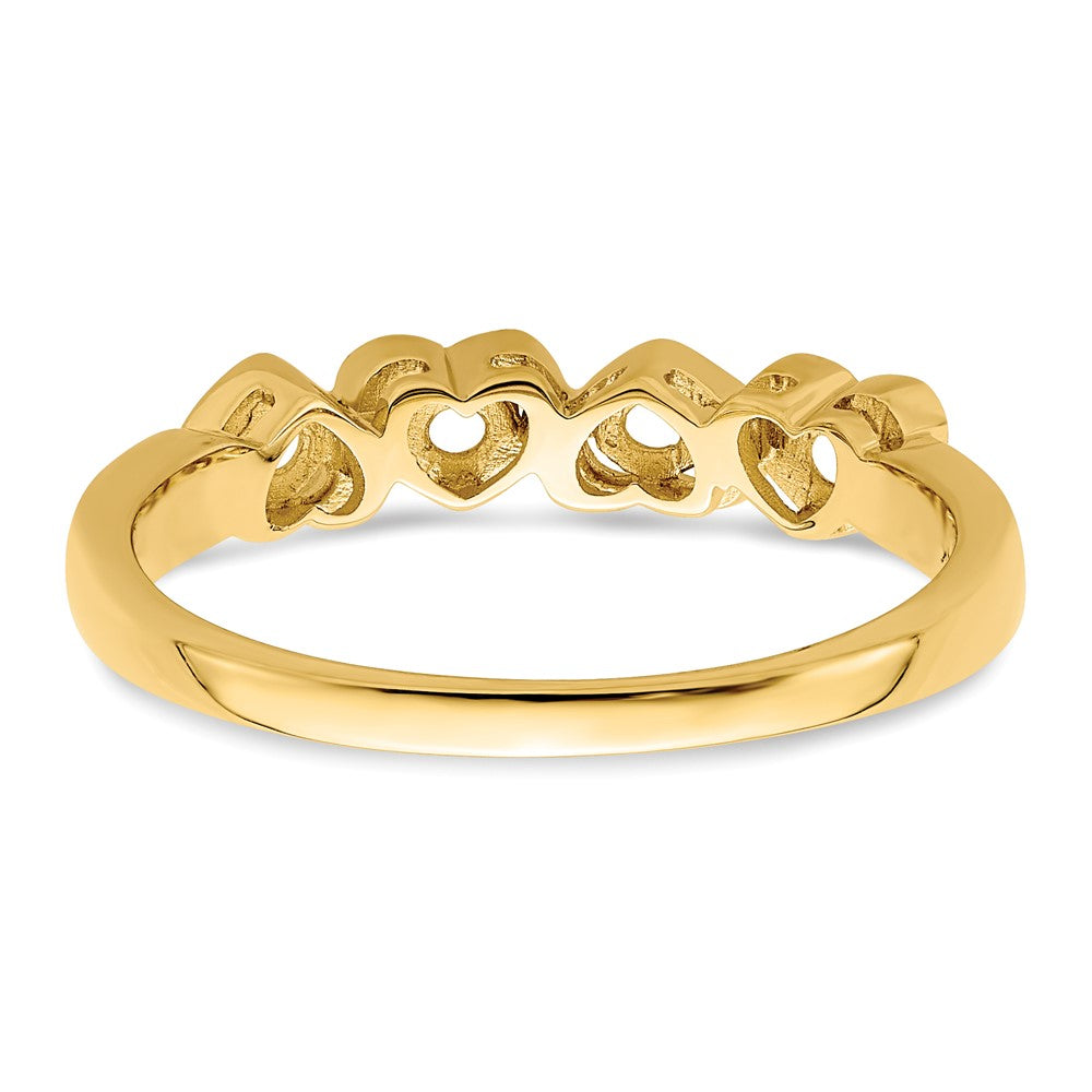 14k Synthetic Family Jewelry Ring