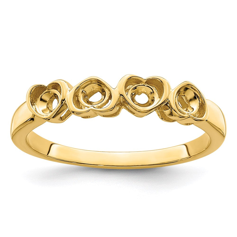 14k Synthetic Family Jewelry Ring