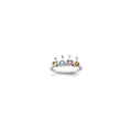 Sterling Silver Rhodium-plated Family Jewelry Mounting
