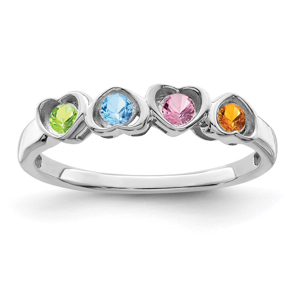 14k White Gold Family Jewelry Ring Mounting