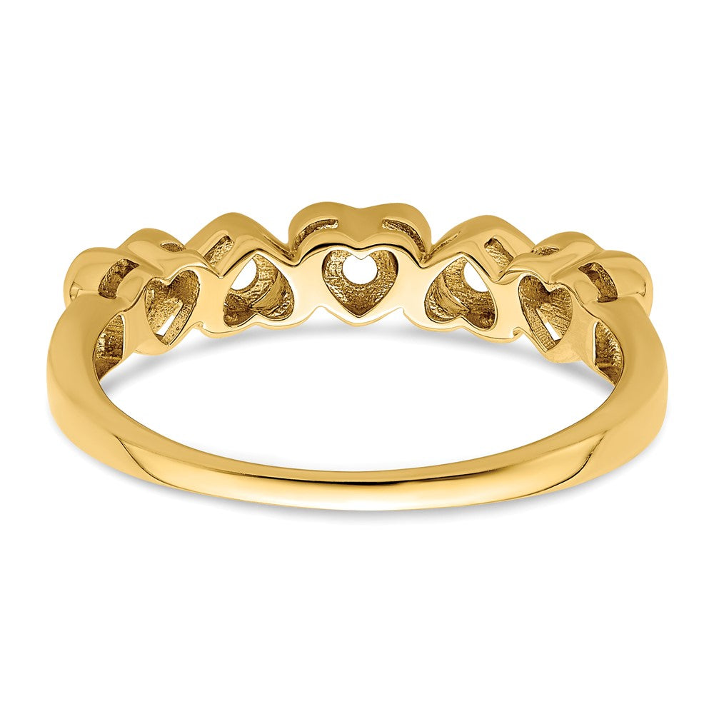 14k Genuine 5 Stone Mother's Ring