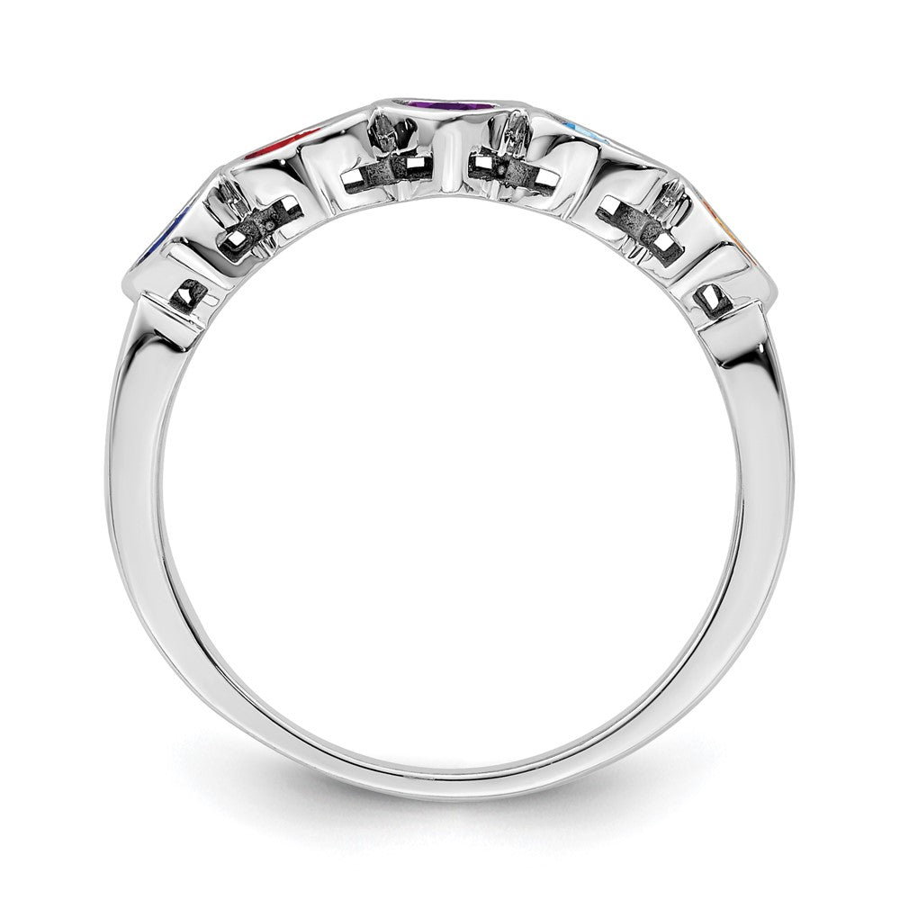 14k White Gold Family Jewelry Ring Mounting