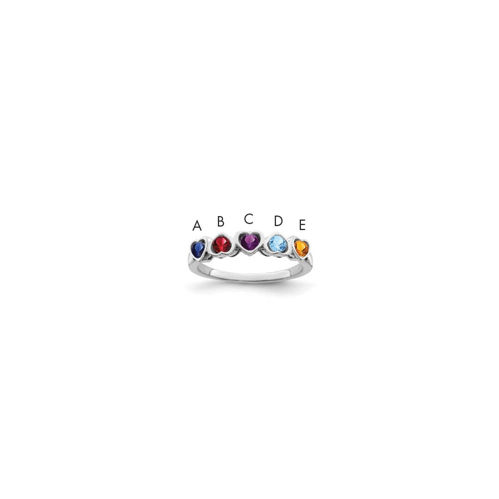 Sterling Silver Rhodium-plated Family Jewelry Mounting