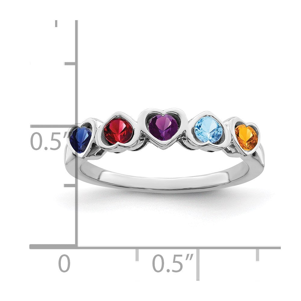 Sterling Silver Rhodium-plated Family Jewelry Mounting