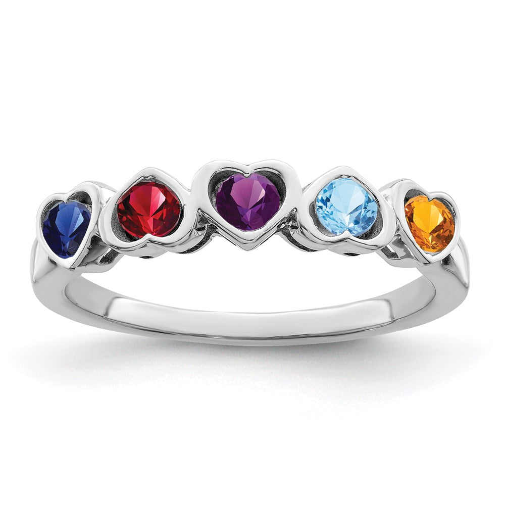 Sterling Silver Rhodium-plated Family Jewelry Mounting