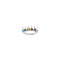 14k White Gold Family Jewelry Ring