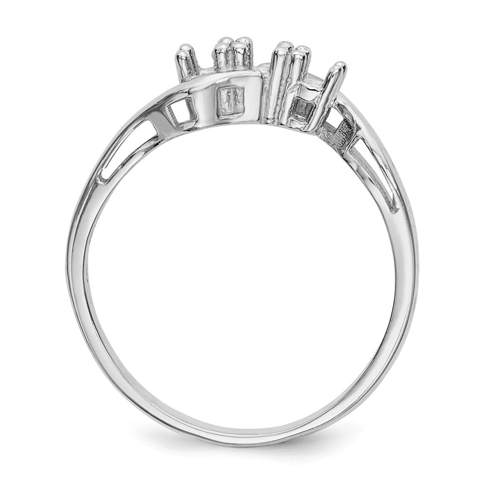 14k White Gold Family Jewelry Ring Mounting