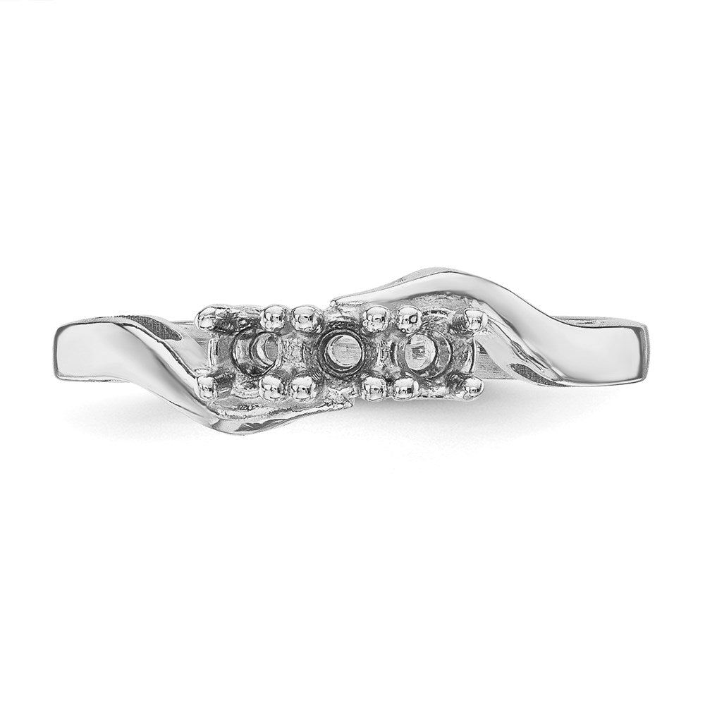 14k White Gold Family Jewelry Ring Mounting