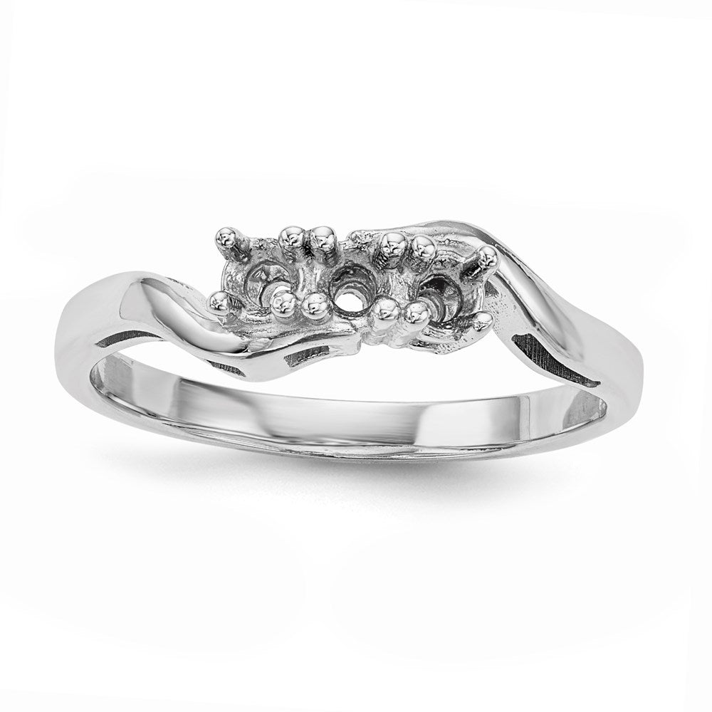 14k White Gold Family Jewelry Ring Mounting