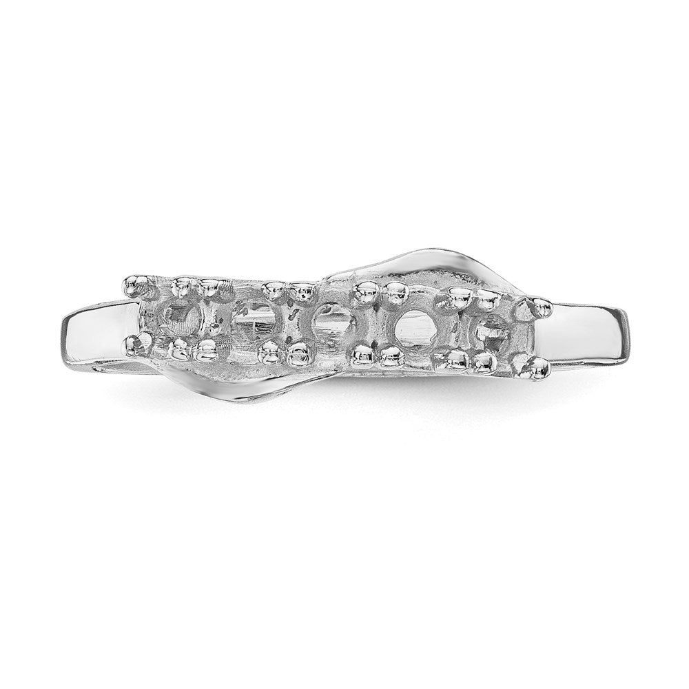 14k White Gold Family Jewelry Ring Mounting