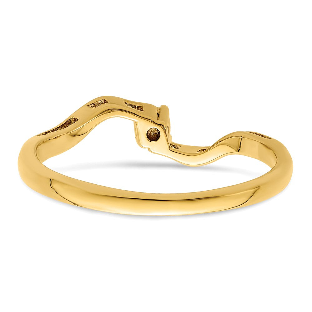 14k Genuine 1 Stone Mother's Ring