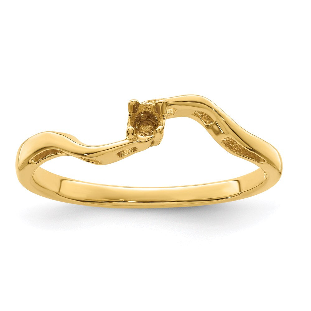 14k Genuine 1 Stone Mother's Ring