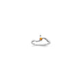 14k White Gold Synthetic Family Jewelry Ring