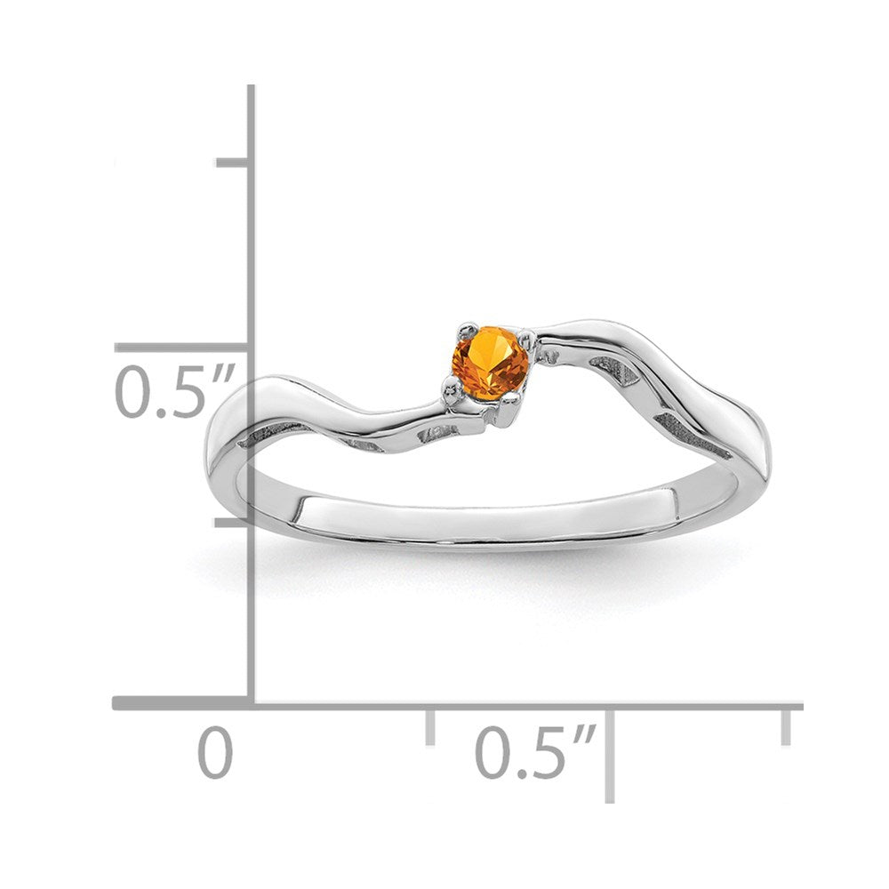 14k White Gold Synthetic Family Jewelry Ring