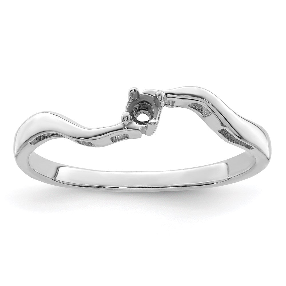 14k White Gold Synthetic Family Jewelry Ring