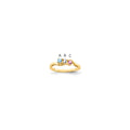 14k Genuine 3 Stone Mother's Ring