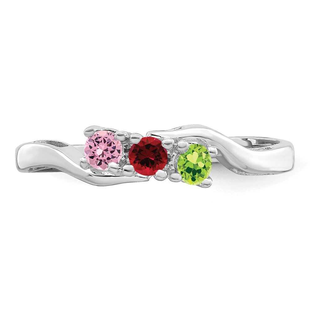 14k White Gold Family Jewelry Ring Mounting