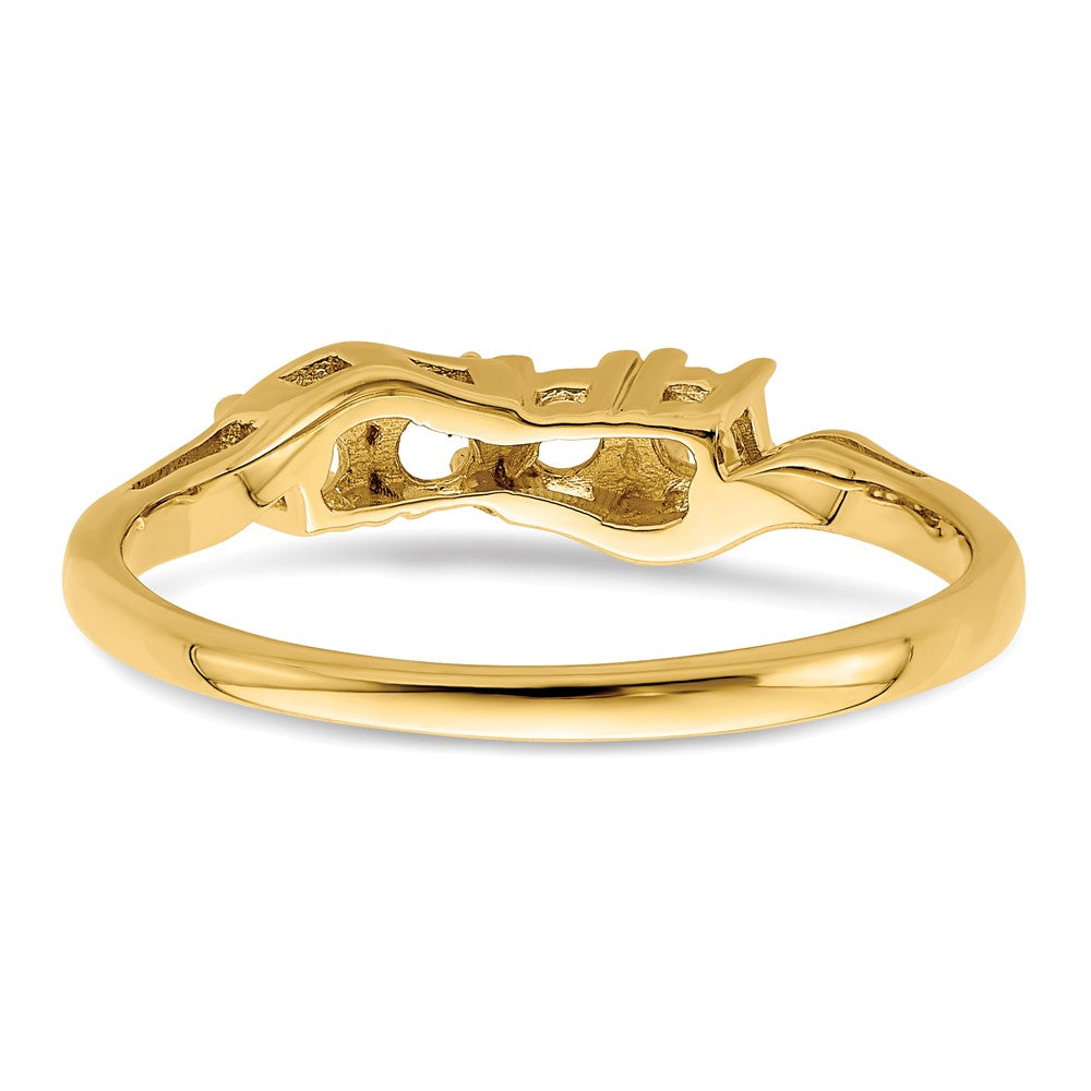 14k Genuine 4 Stone Mother's Ring