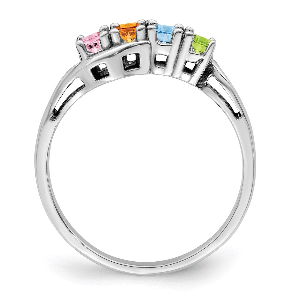 14k White Gold Family Jewelry Ring Mounting