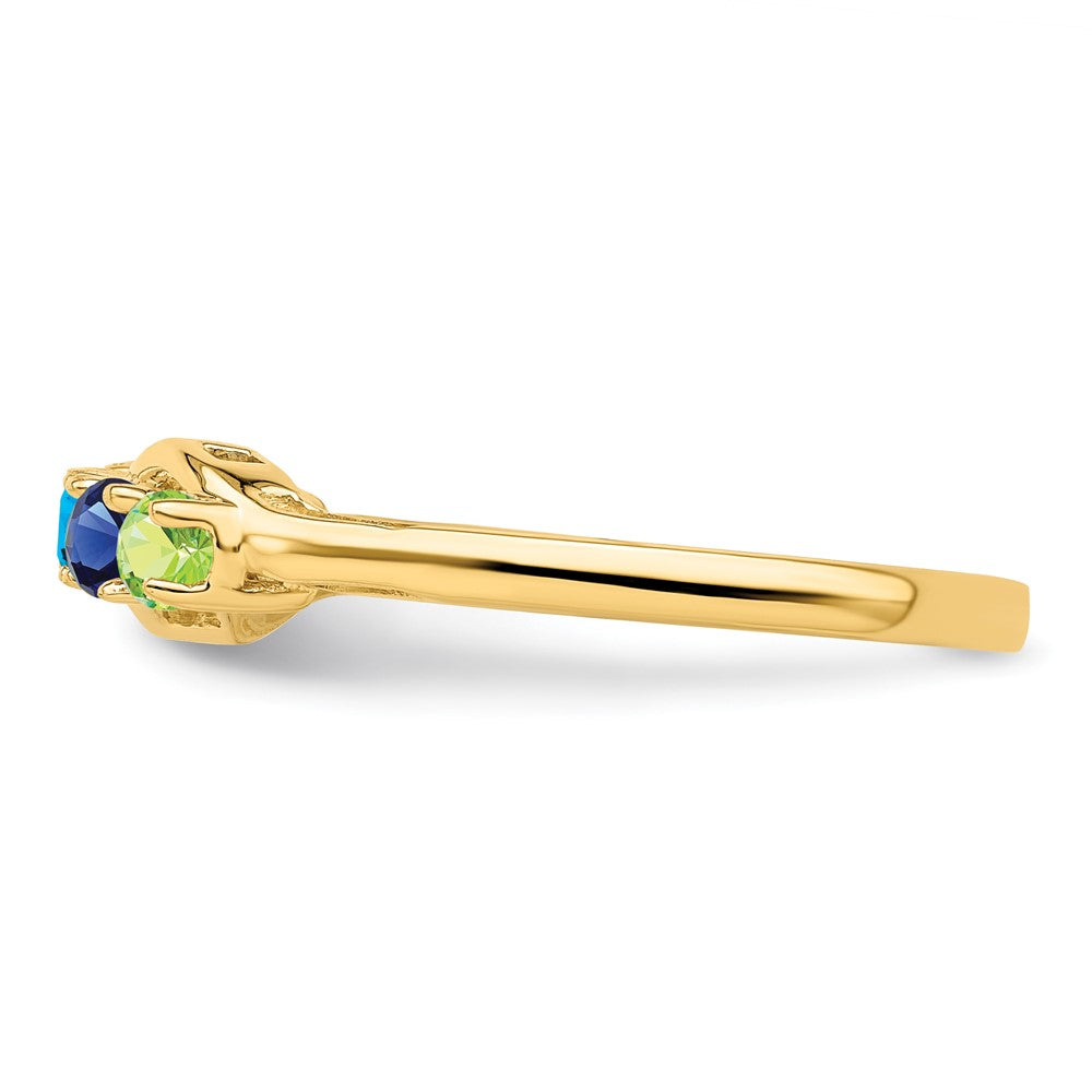 14k Genuine 5 Stone Mother's Ring
