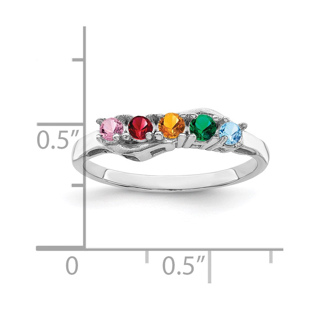 14k White Gold Family Jewelry Ring Mounting