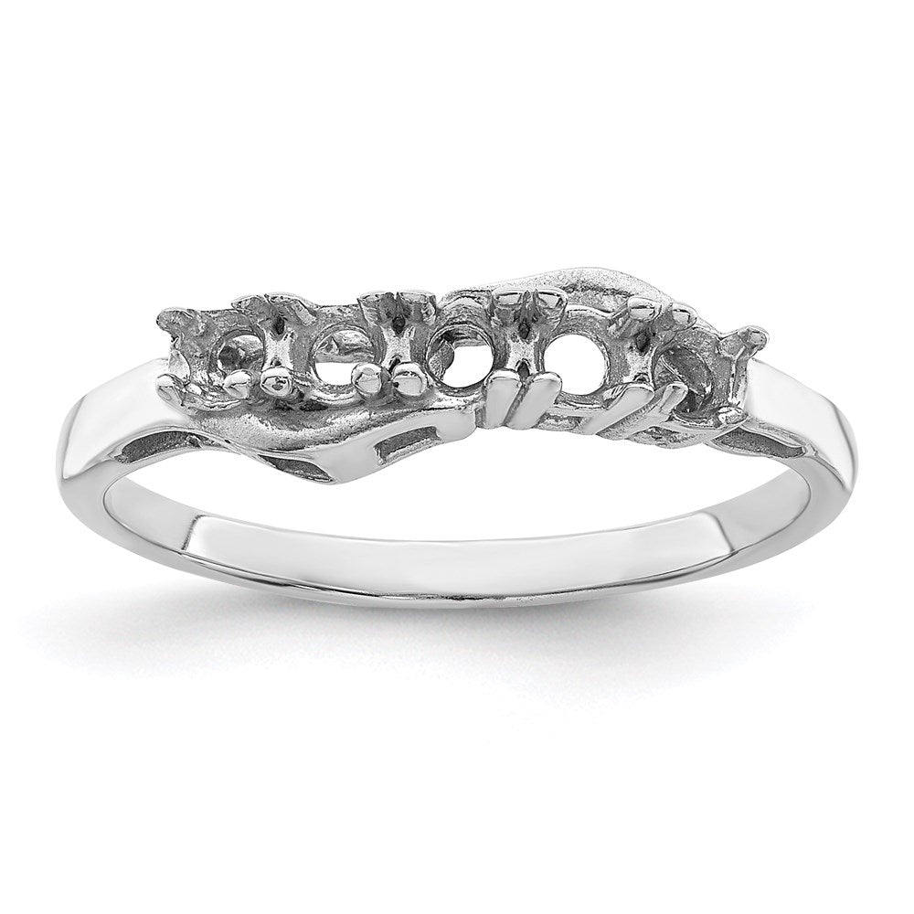 Sterling Silver Rhodium-plated Family Jewelry Mounting
