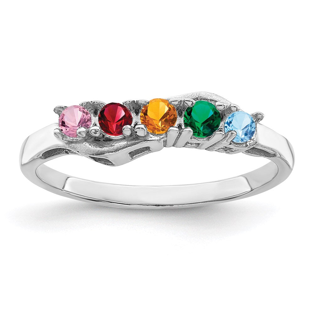 14k White Gold Family Jewelry Ring Mounting