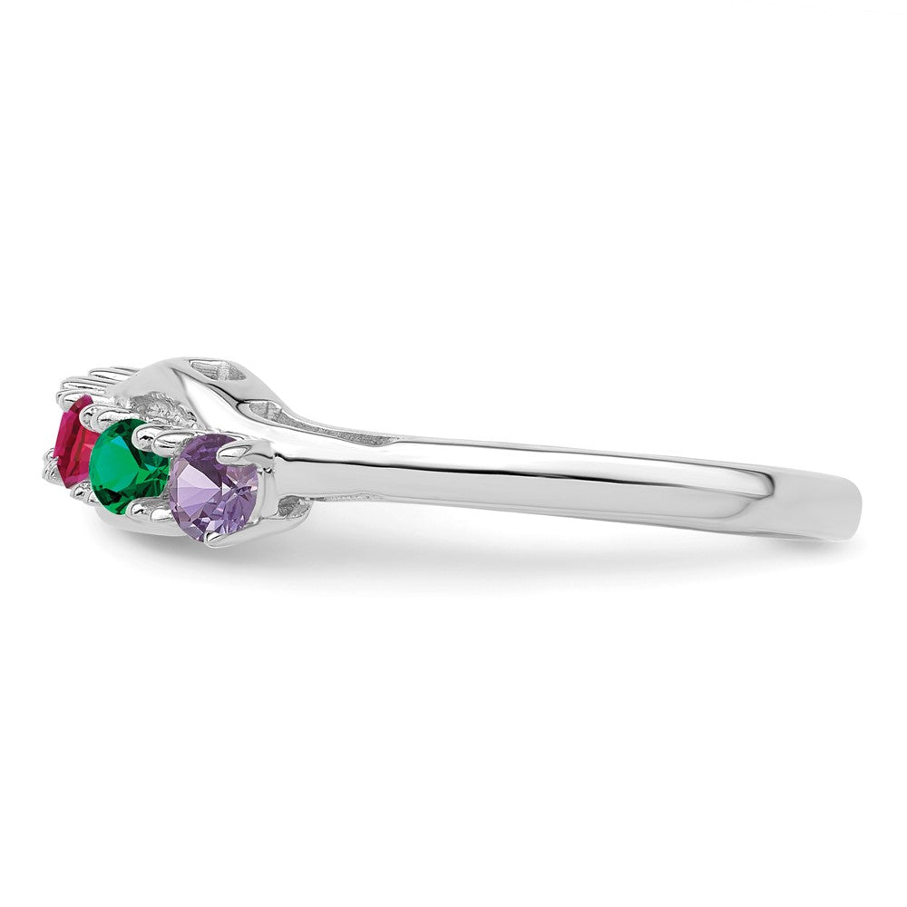 14k White Gold Family Jewelry Ring Mounting