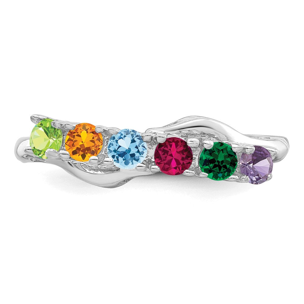 14k White Gold Family Jewelry Ring Mounting