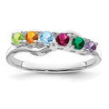 14k White Gold Family Jewelry Ring Mounting
