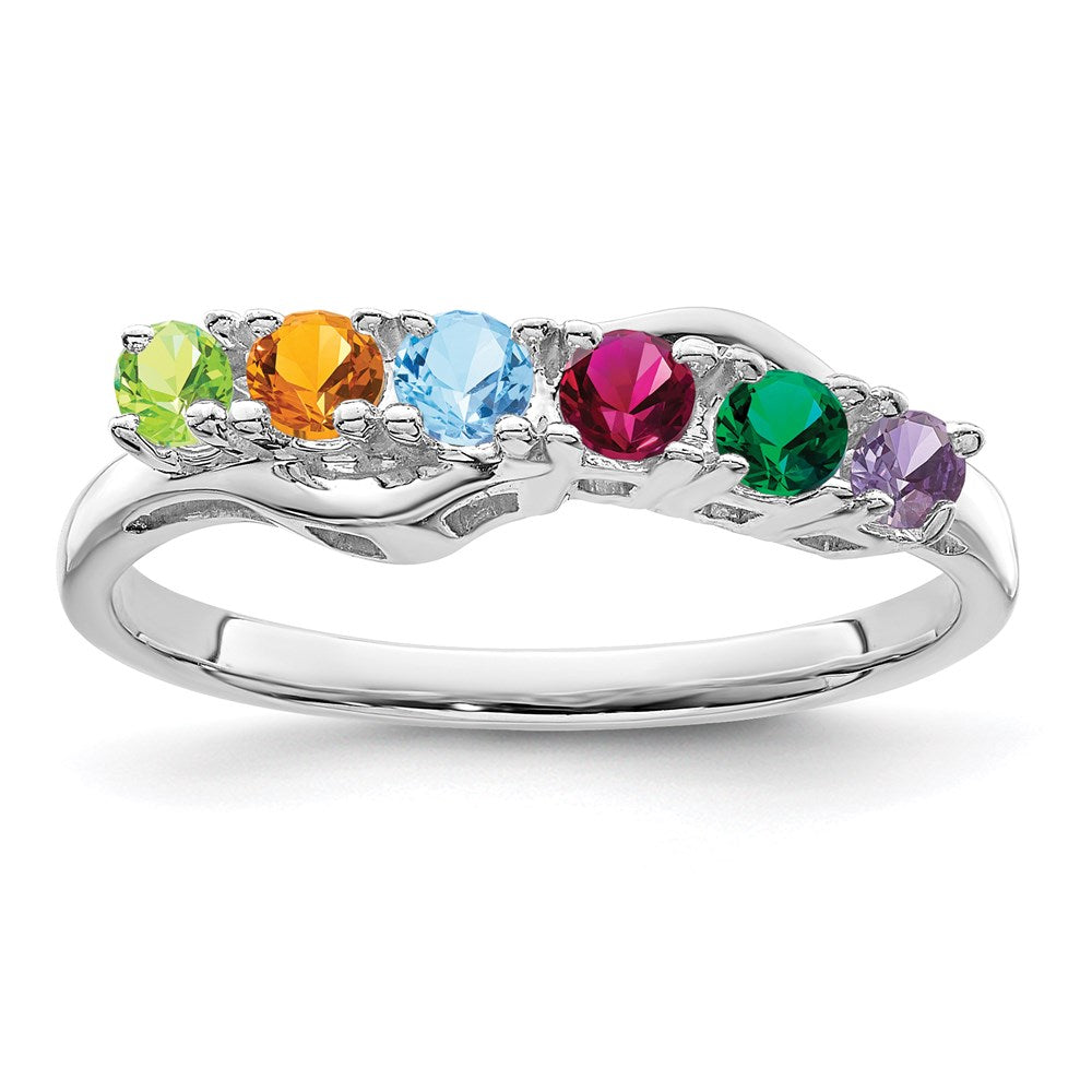 14k White Gold Family Jewelry Ring Mounting