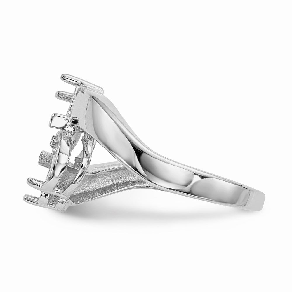 14k White Gold Family Jewelry Ring Mounting