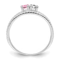 Sterling Silver Rhodium-plated Family Jewelry Mounting