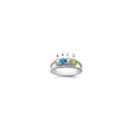 Sterling Silver Rhodium-plated Family Jewelry Mounting