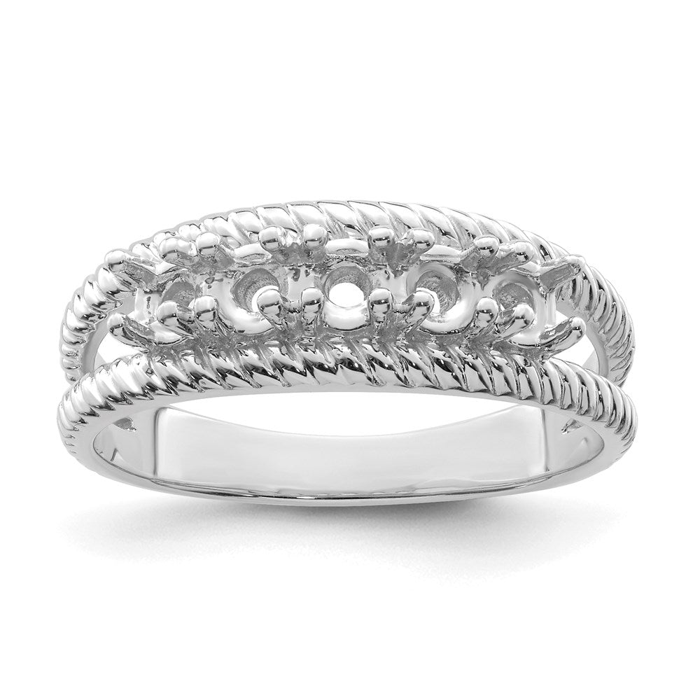 14k White Gold Family Jewelry Ring