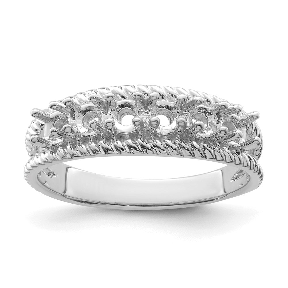 14k White Gold Family Jewelry Ring
