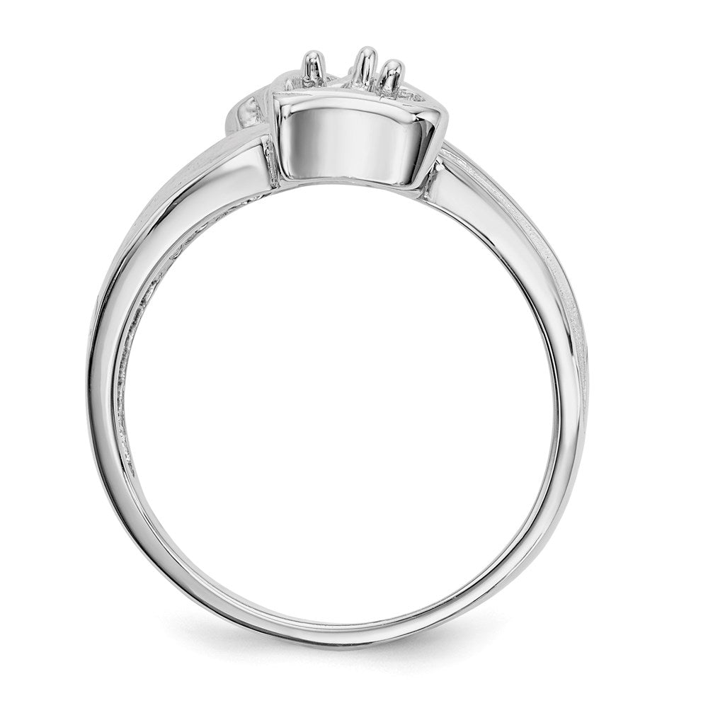 14k White Gold Family Jewelry Ring Mounting