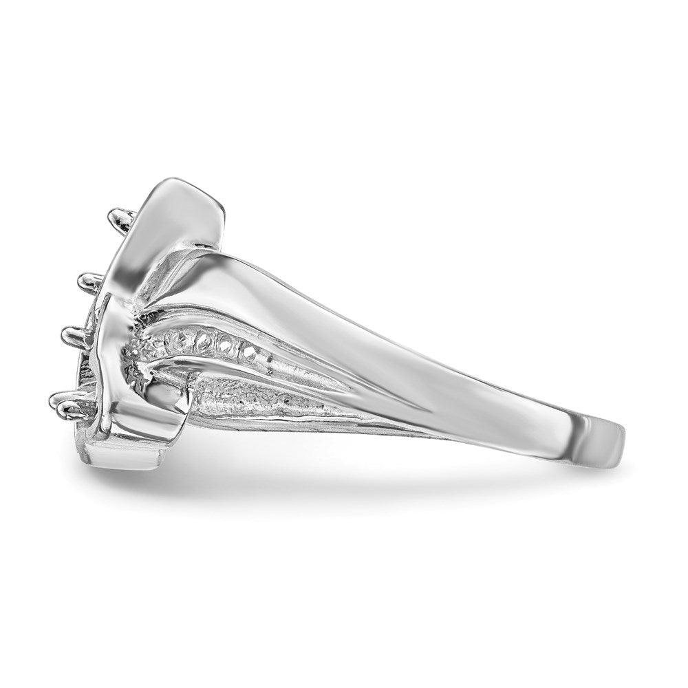 14k White Gold Family Jewelry Ring Mounting