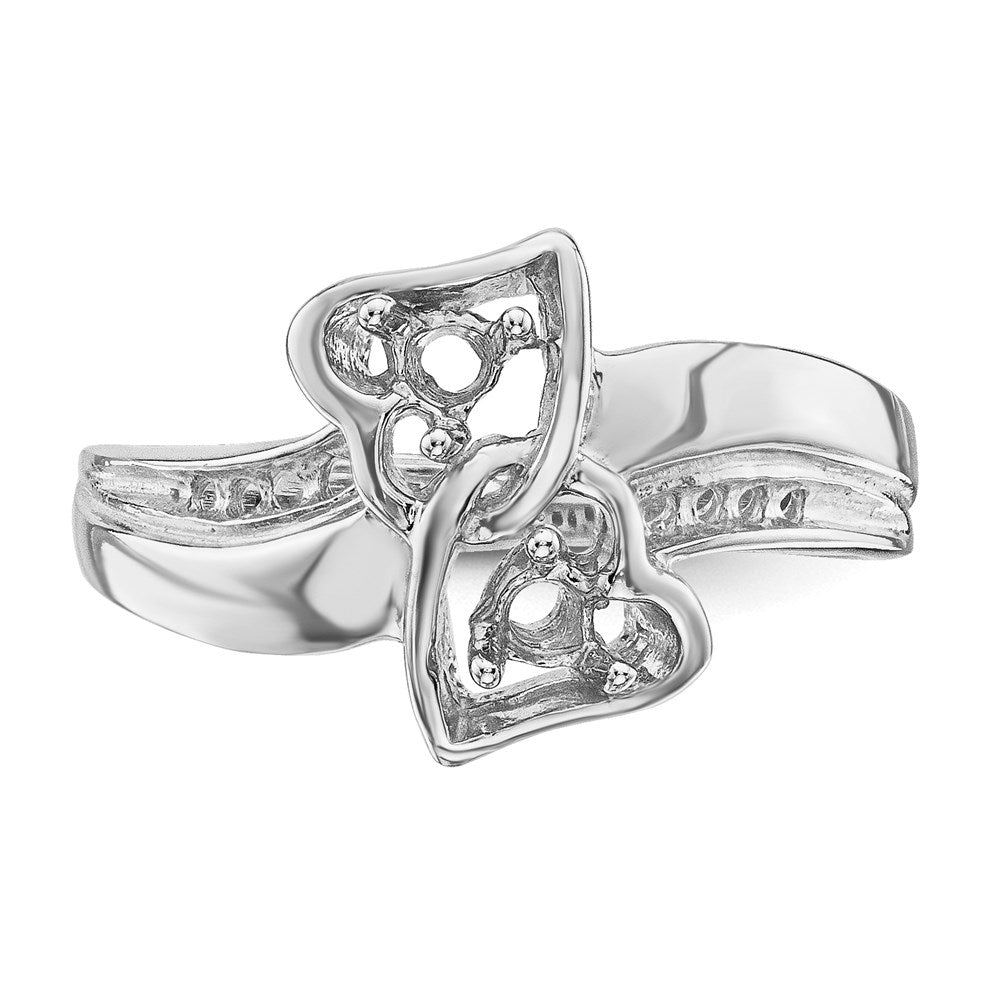 14k White Gold Family Jewelry Ring Mounting