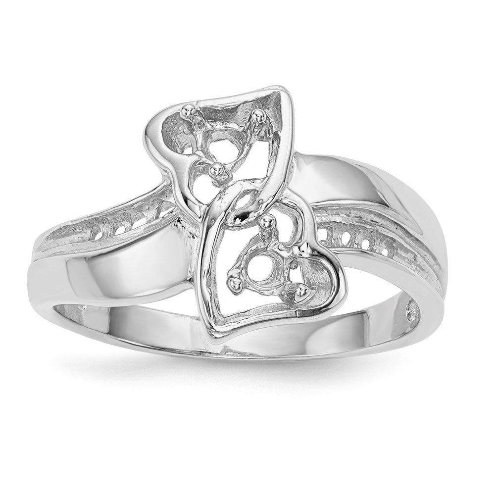 14k White Gold Family Jewelry Ring Mounting