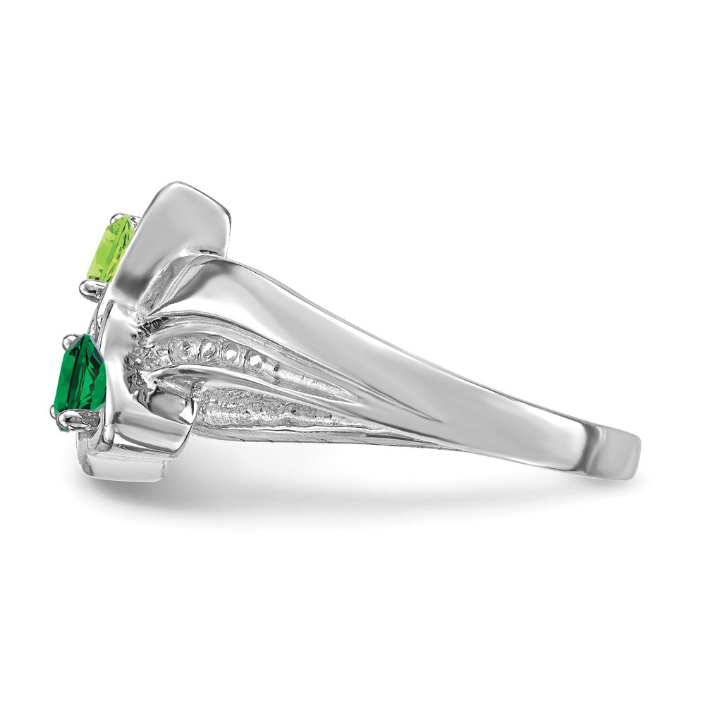 14k White Gold Family Jewelry Ring Mounting