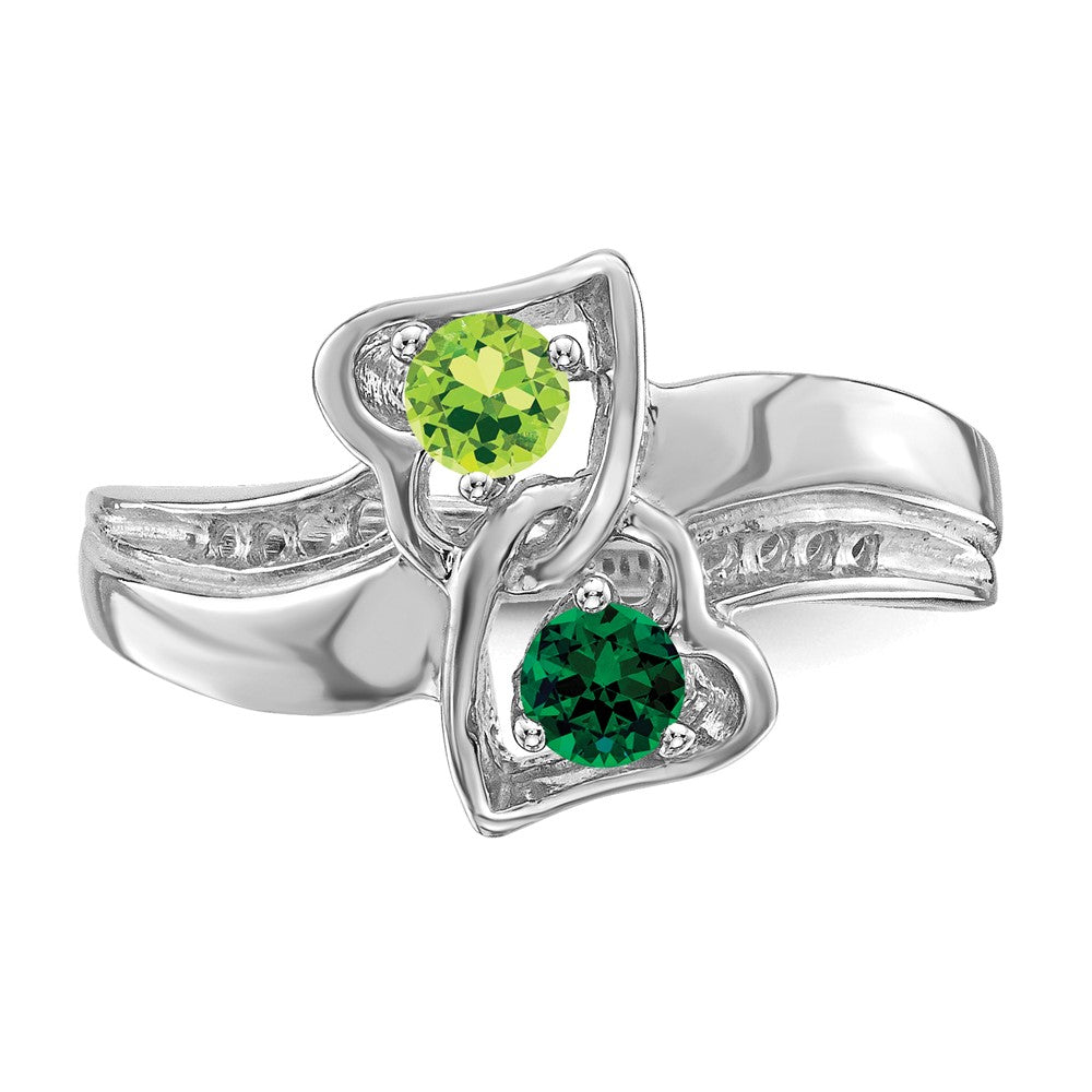 14k White Gold Family Jewelry Ring Mounting