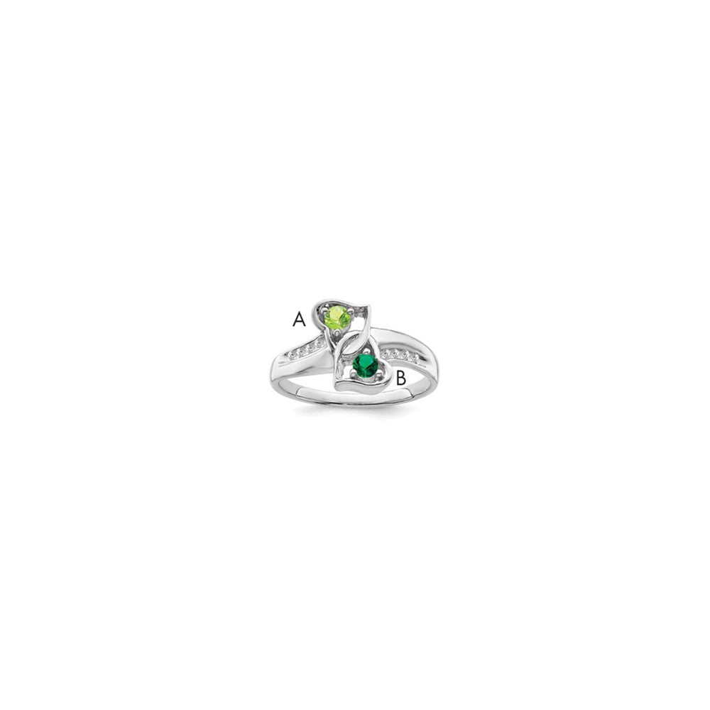 14k White Gold Family Jewelry Ring Mounting