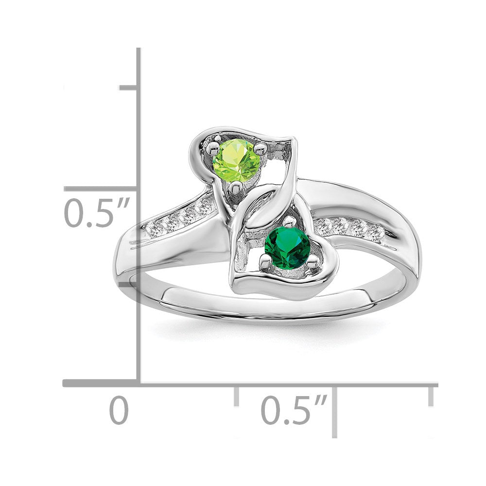 Sterling Silver Rhodium-plated Family Jewelry Mounting
